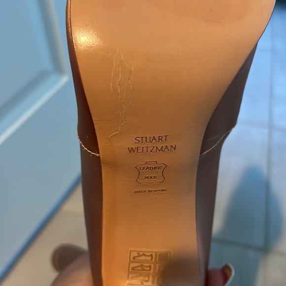 Stuart Weiztman Clinger Dusty Rose Satin Boots. Size 40. NWOT - Picture 7 of 10